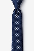 Misool Navy Blue Skinny Tie Photo (0)