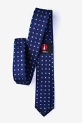 Monkey Navy Blue Skinny Tie Photo (1)