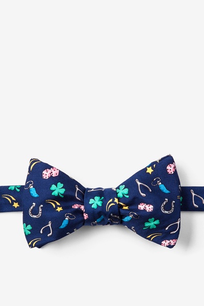 Good Luck Charms Bow Tie | Navy Blue Expression Bow Tie | Ties.com
