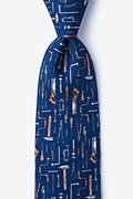 Nailed It Navy Blue Tie Photo (0)