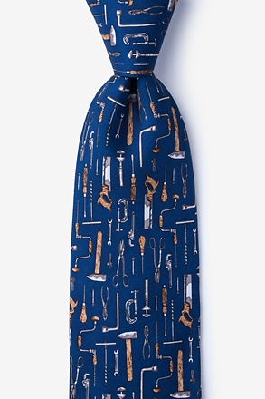 Nailed It Navy Blue Tie
