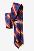 Navy and Red Repp Stripe Navy Blue Tie Photo (1)