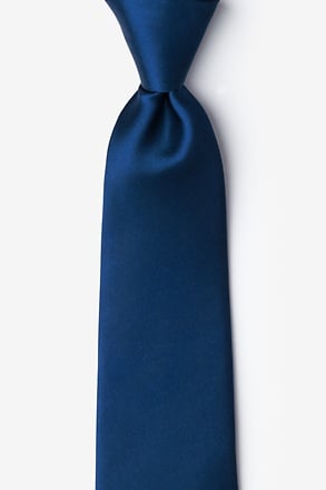 Navy Blue Extra Long Tie