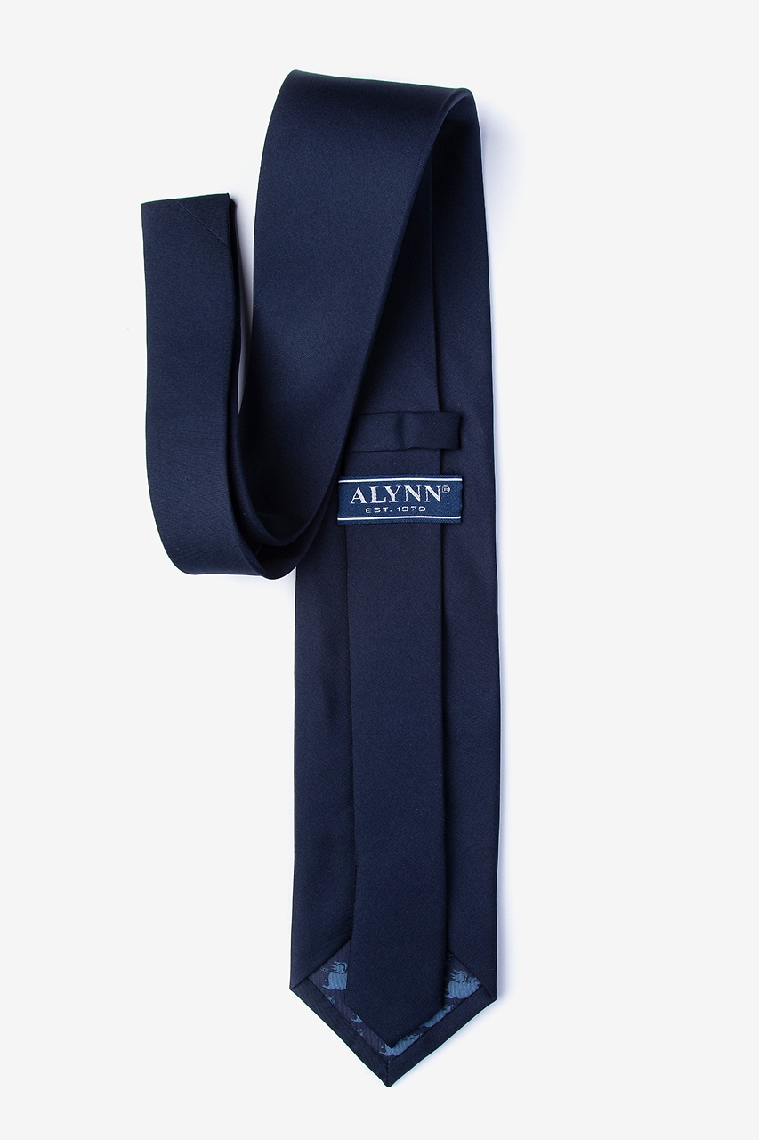 Navy Blue Silk Navy Blue Extra Long Tie | Ties.com