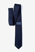 Navy Blue Skinny Tie Photo (1)