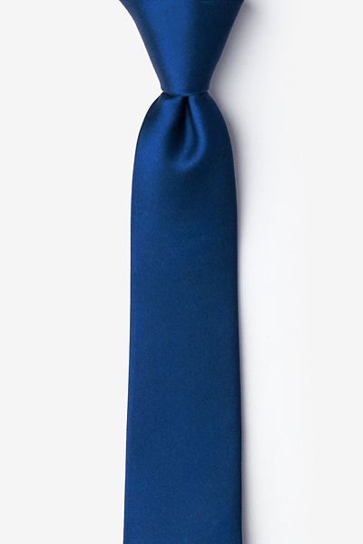 Navy Blue Silk Navy Blue Tie For Boys