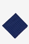 Navy with White Dots Navy Blue Pocket Square Photo (0)