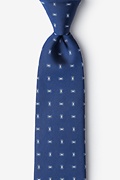 Nelson Navy Blue Extra Long Tie Photo (0)