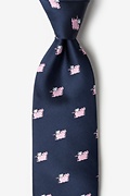 Never Stop Believing Navy Blue Tie Photo (0)