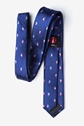 New Guinea Navy Blue Skinny Tie Photo (1)