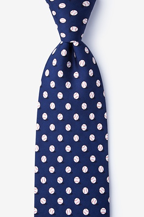 _No Hitter Navy Blue Tie_