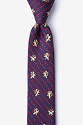 Non Illegitimi Carborundum Navy Blue Skinny Tie Photo (0)