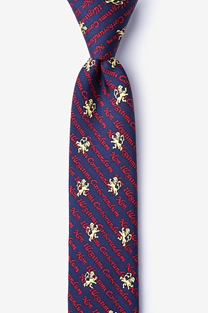 _Non Illegitimi Carborundum Navy Blue Skinny Tie_