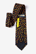 Oak Leaves Navy Blue Tie Photo (1)