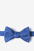 Off the Hook Navy Blue Self-Tie Bow Tie Photo (1)