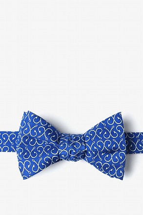 _Off the Hook Navy Blue Self-Tie Bow Tie_