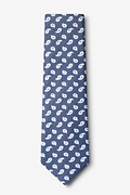 Oland Navy Blue Extra Long Tie Photo (1)