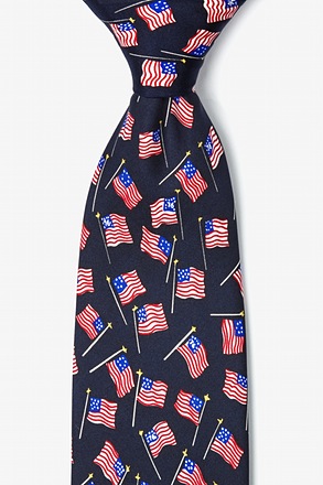 Old Glory Navy Blue Tie