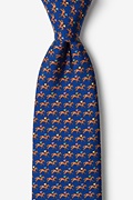 One Horse Race Navy Blue Tie Photo (0)