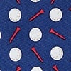 Navy Blue Silk Par-Tee Time Extra Long Tie