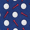 Navy Blue Silk Par-Tee Time Extra Long Tie