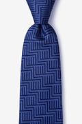 Pearch Navy Blue Extra Long Tie Photo (0)