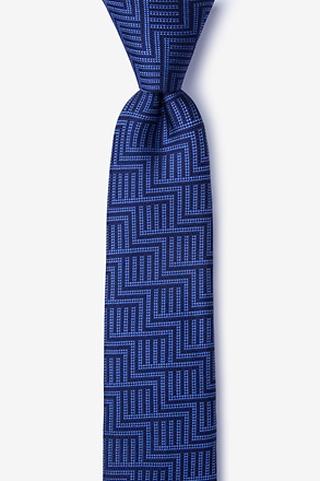 Pearch Navy Blue Skinny Tie