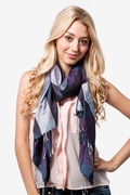 Navy Blue Silk Piccadilly Scarf Photo (0)