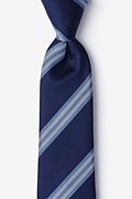 PIONEER Navy Blue Extra Long Tie Photo (0)