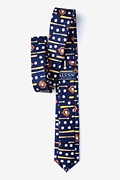 Play Ball Navy Blue Skinny Tie Photo (1)