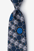 Poliovirus Rotary Navy Blue Tie