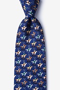 Pony Up Navy Blue Tie Photo (0)