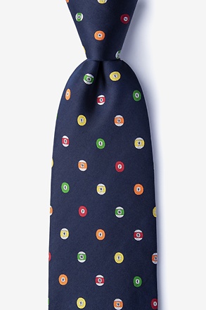 Pool Party Navy Blue Extra Long Tie