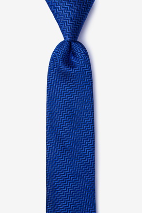 _Quartz Navy Blue Skinny Tie_