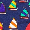 Navy Blue Silk Rainbow Fleet Self-Tie Bow Tie