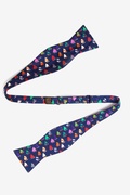 Rainbow Fleet Navy Blue Self-Tie Bow Tie Photo (1)