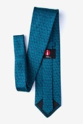 Rainy Navy Blue Extra Long Tie Photo (1)