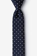 Richards Navy Blue Skinny Tie Photo (0)