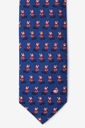 Rosy Cheeks Navy Blue Tie Photo (0)