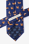 Rowdy Corgis Navy Blue Extra Long Tie Photo (2)