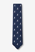 Runner's High Navy Blue Skinny Tie Photo (1)