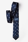 Runner's High Navy Blue Skinny Tie Photo (2)