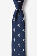 Runner's High Navy Blue Skinny Tie Photo (0)