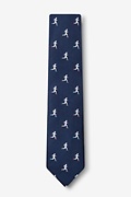 Runner's High Navy Blue Skinny Tie Photo (1)