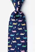 Santa Gators Navy Blue Tie Photo (0)