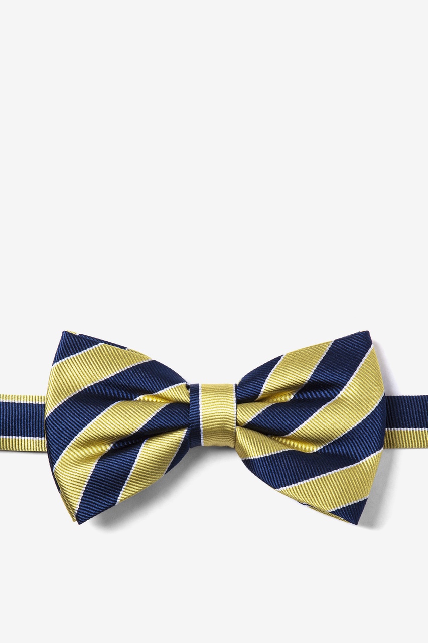 Scoula Navy Blue Pre-Tied Bow Tie Photo (0)
