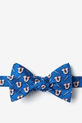 Screw U Navy Blue Self-Tie Bow Tie Photo (1)