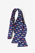 Seas the Day Navy Blue Self-Tie Bow Tie Photo (2)