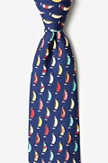 Seas the Day Navy Blue Tie Photo (0)