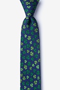 Navy Blue Silk Shamrock'd